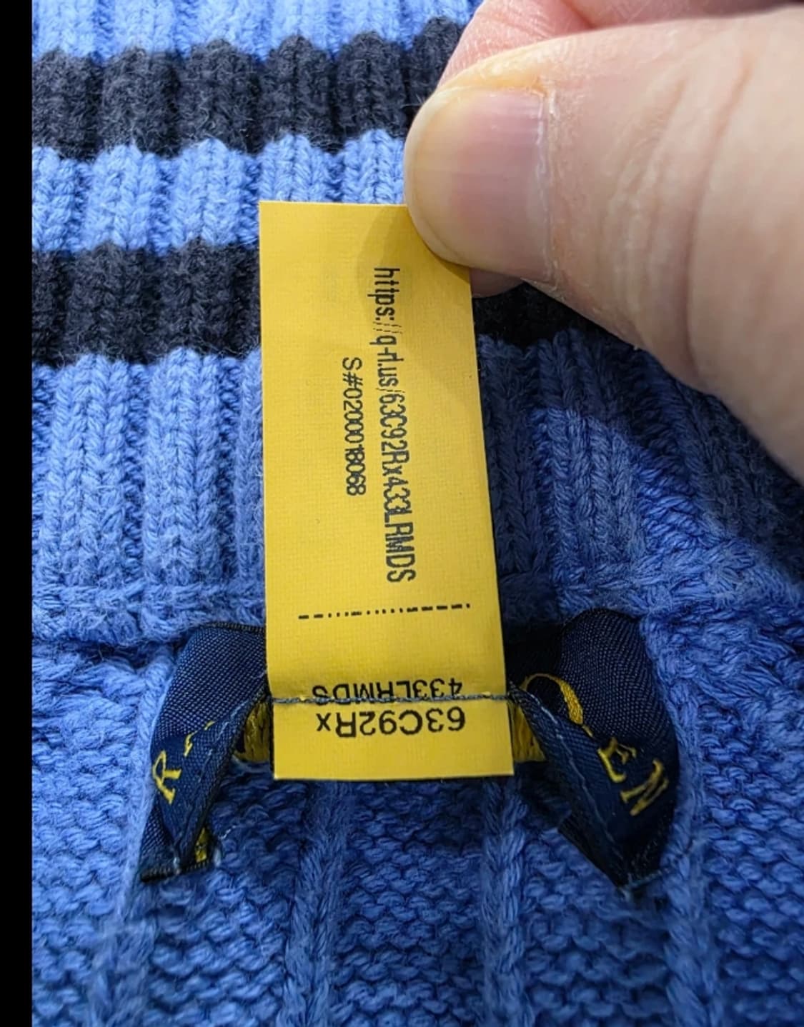 신형 폴로 랄프로렌 반집업 니트 55반 상품이미지4