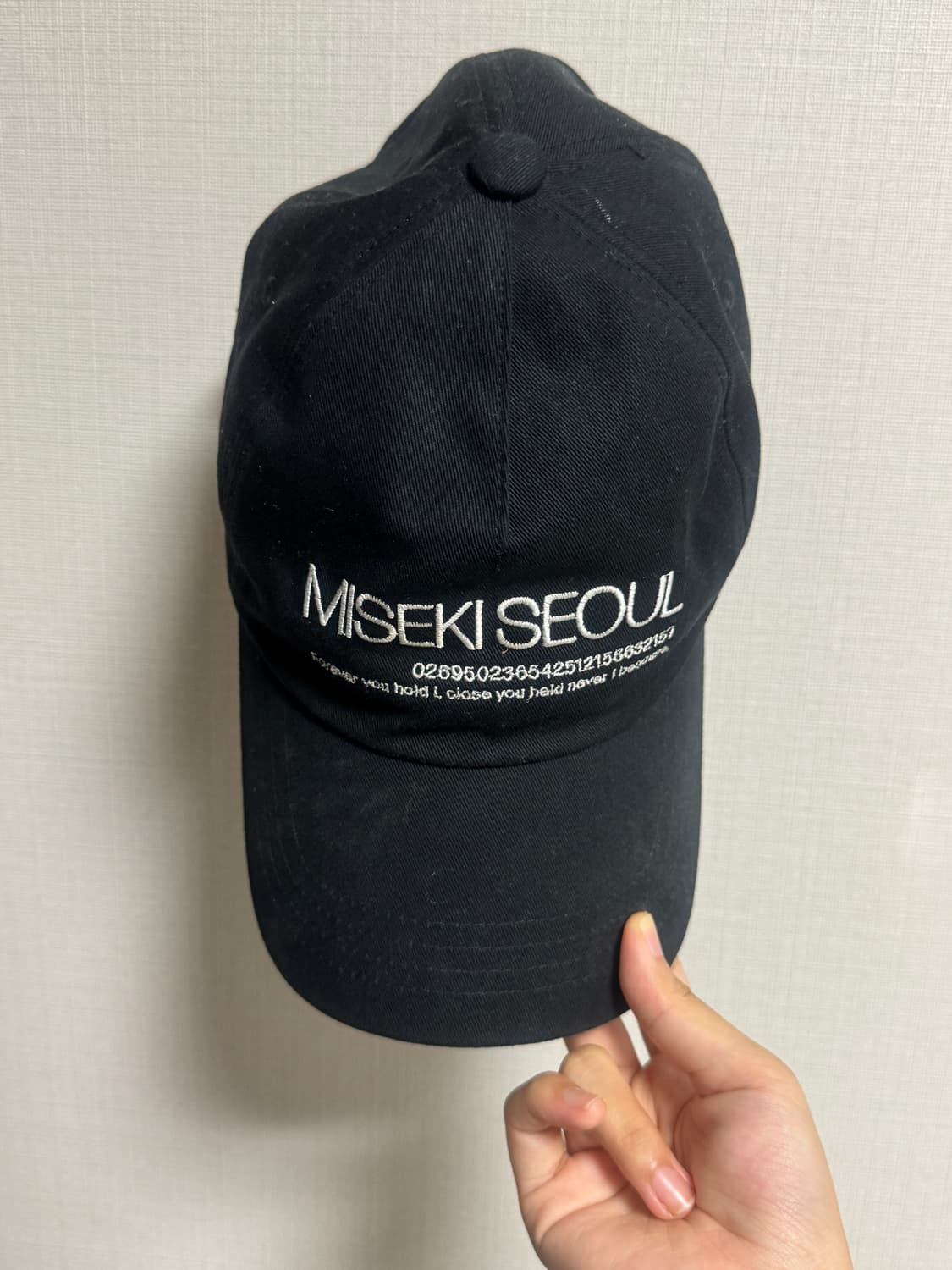 미세키서울 로고 볼캡 블랙 상품이미지2