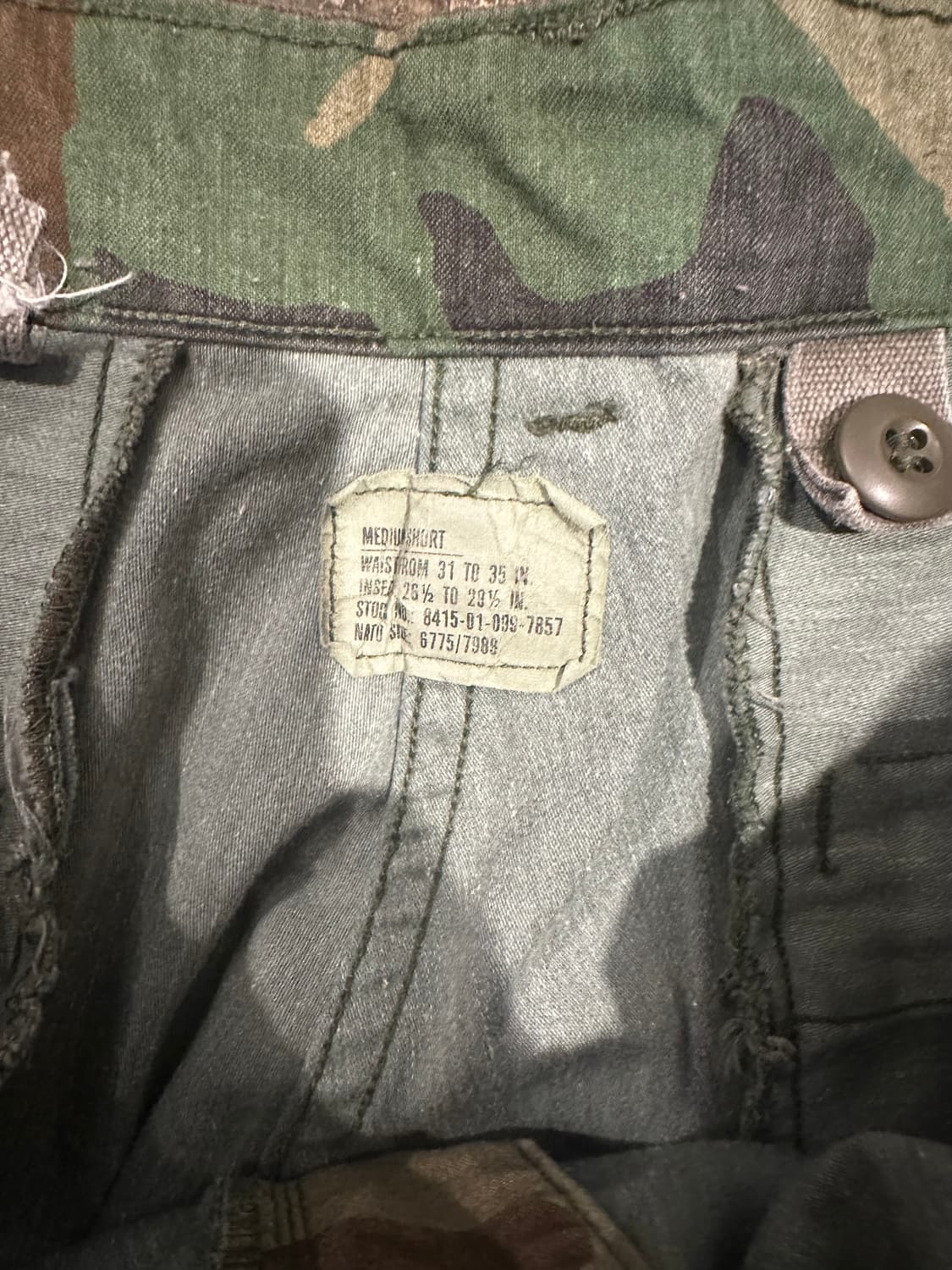 빈티지 80s m65 우드랜드 필드 팬츠 상품이미지3