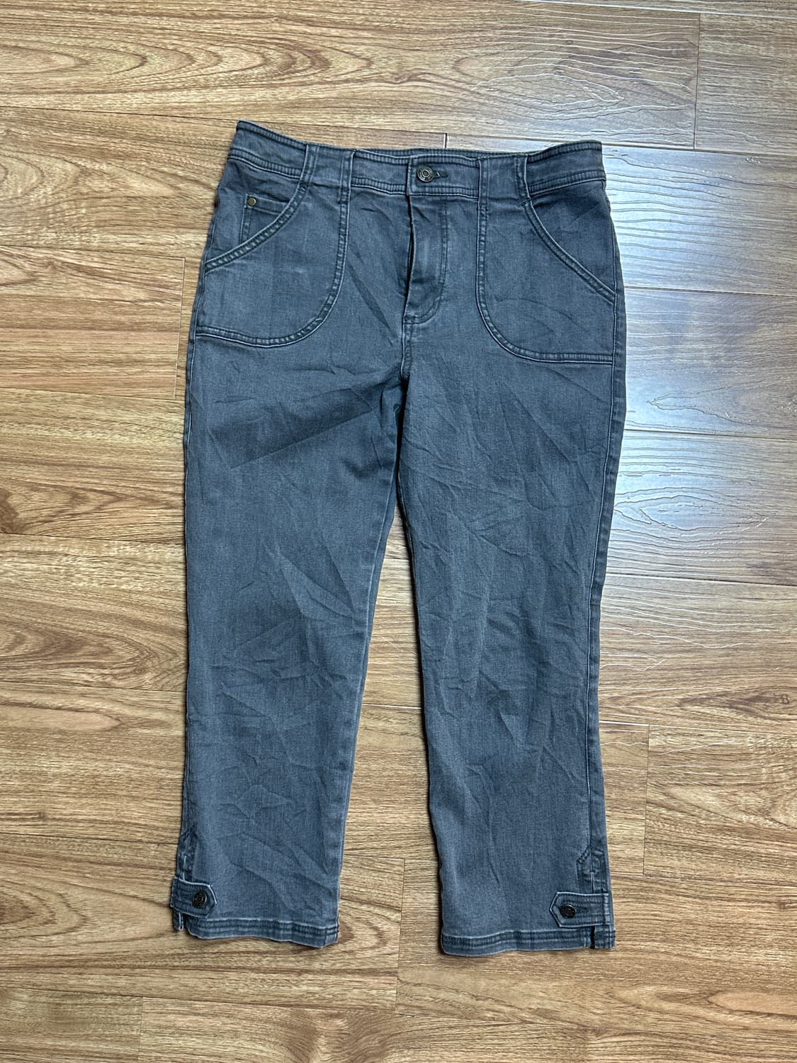 빈티지 단추 카프리 팬츠 바지 긱시크 모리걸 코이세이오깔 긱시크 고딕 상품이미지1