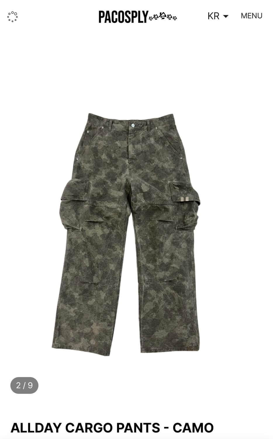 Pacosply camo cargo pants 상품이미지2