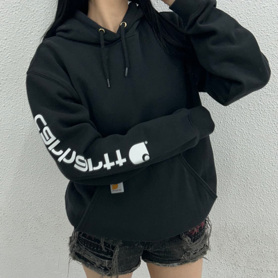 칼하트 블랙 후드 S 상품이미지2