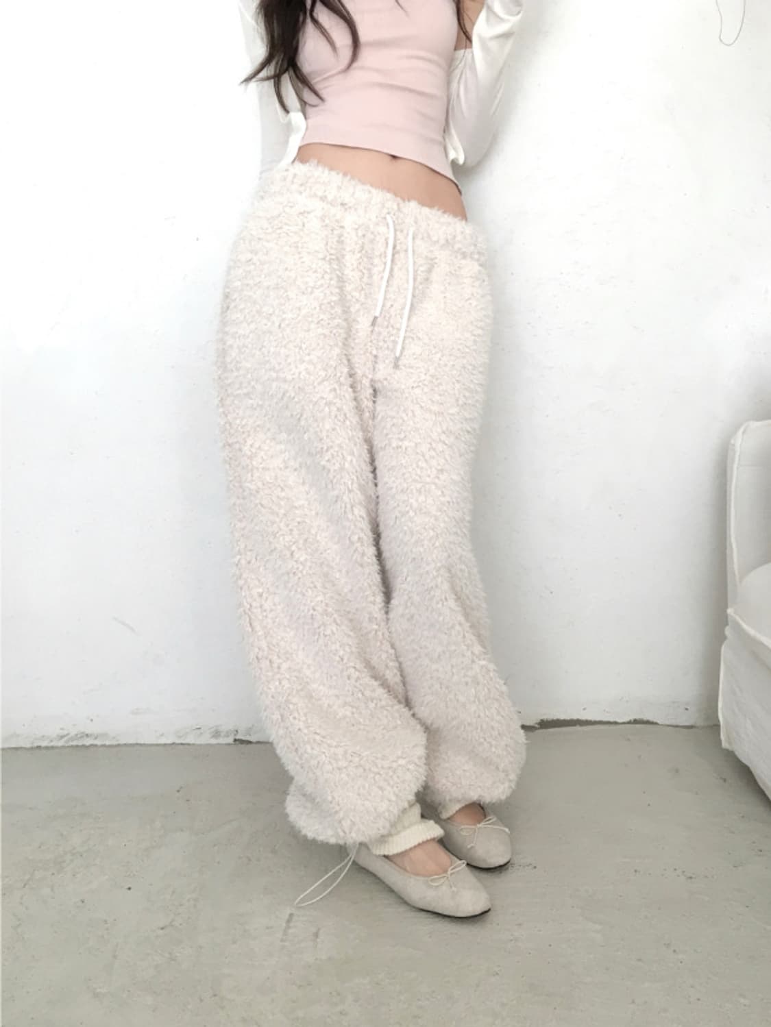 클라따 winter boucle pants (ivory) 상품이미지8