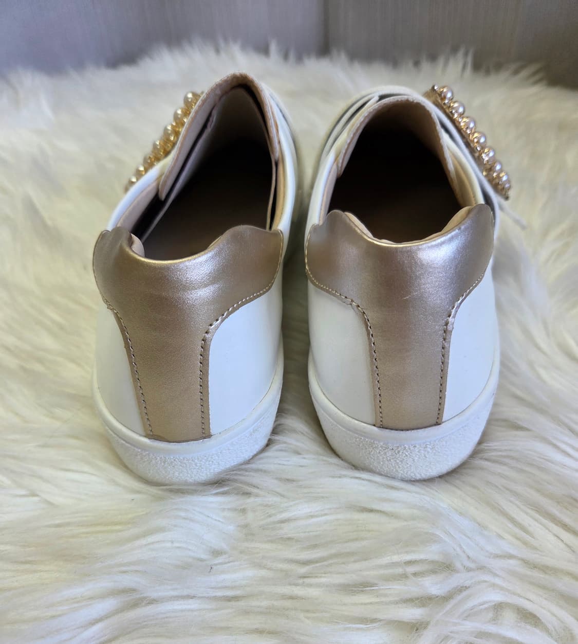 진주 버클 여성 235/화이트 #새상품 상품이미지5