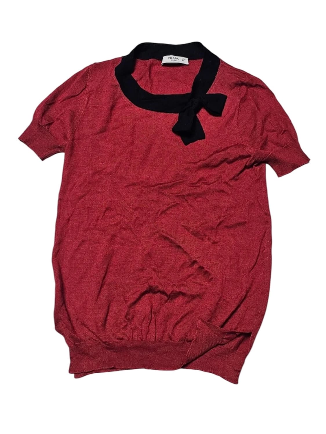 Prada 프라다 리본 반팔 니트 상품이미지1