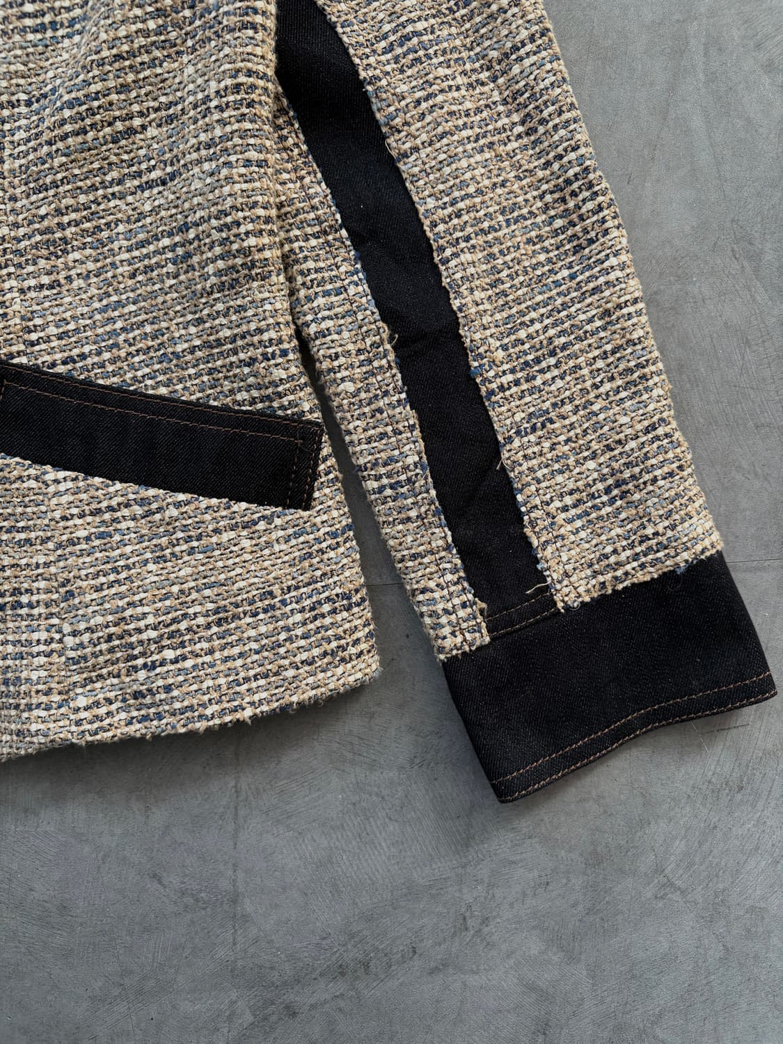 Lanvin 랑방 데님 트위드 집업 자켓 상품이미지4