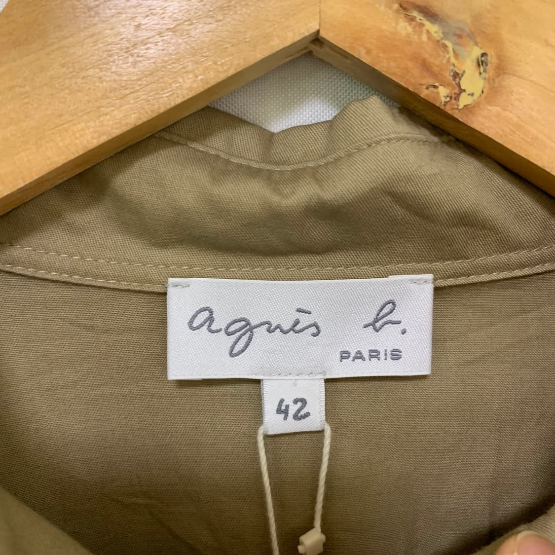 아녜스베 아네스베 여성 빈티지 베이직 셔츠 코코아베이지 42 상품이미지7