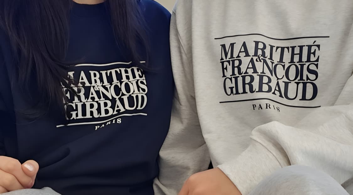 마리떼 프랑소와 저버 멜란지 색상 맨투맨 상품이미지2