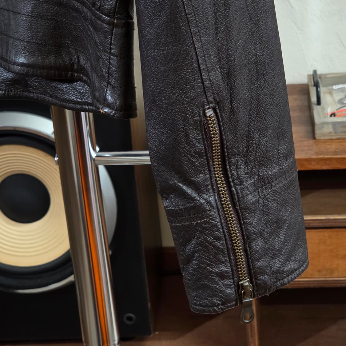 JPN 돈피 브라운 레더 자켓 상품이미지7