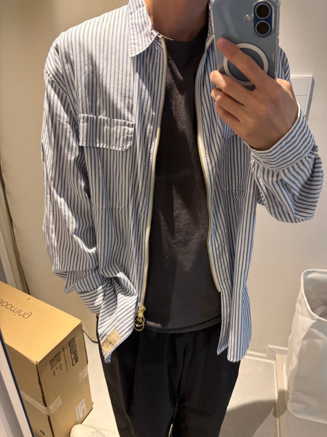 캐피탈 스트라이프 드리즐러 워크셔츠 상품이미지6