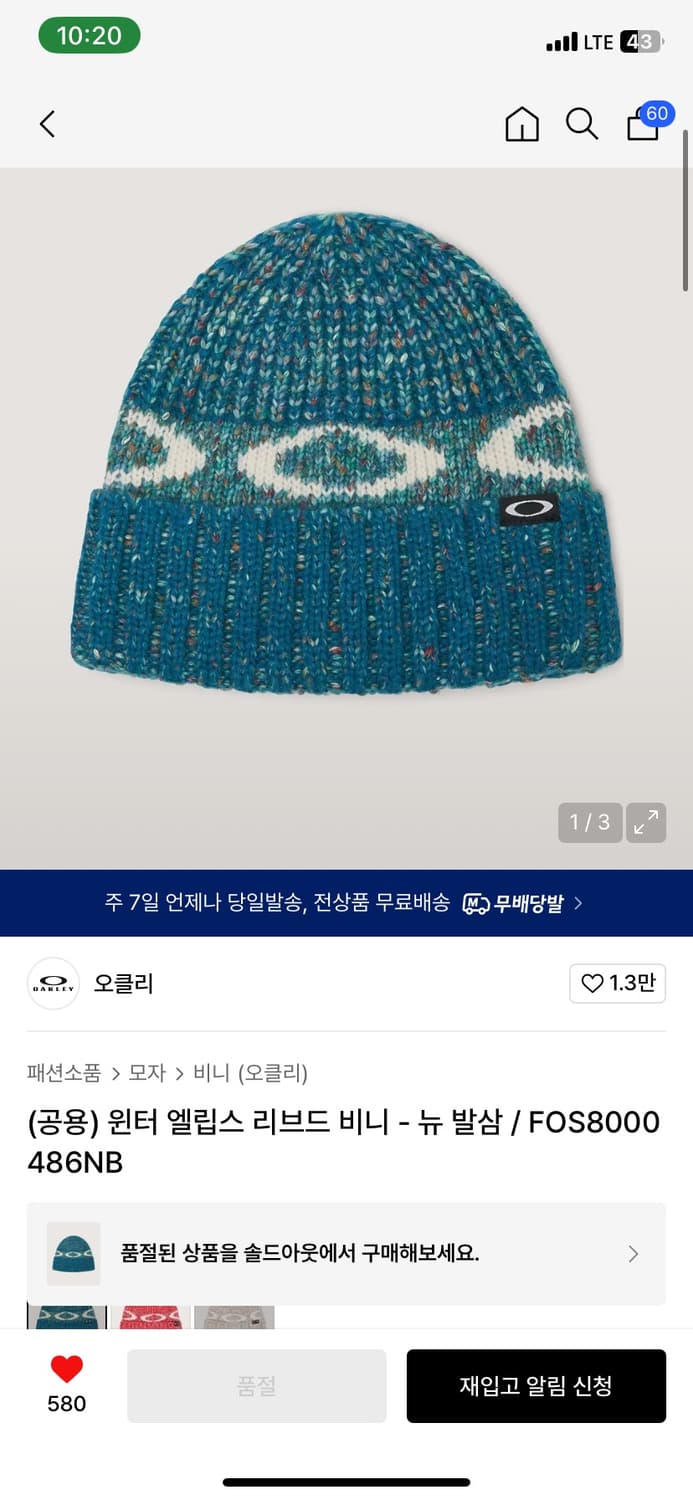 오클리 엘립스 비니 상품이미지1