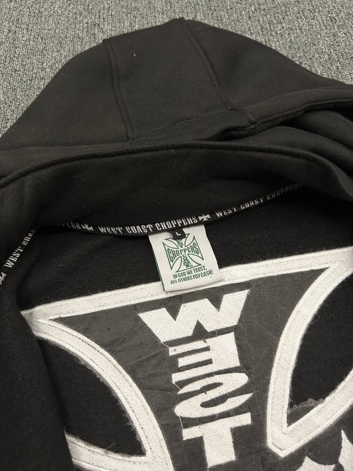 L) West Coast Choppers 사이드 자수 후디 후드집업 상품이미지6