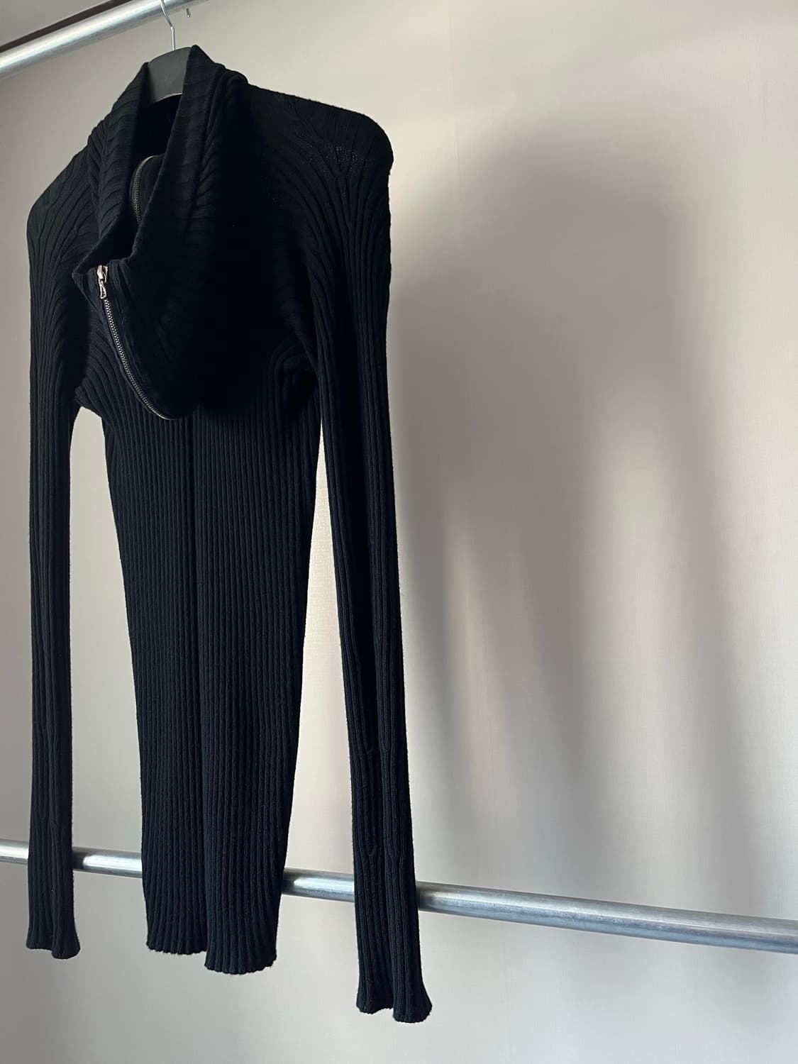 Julius AW06 Multi-Zip Rib Knitted Hoodie 상품이미지4