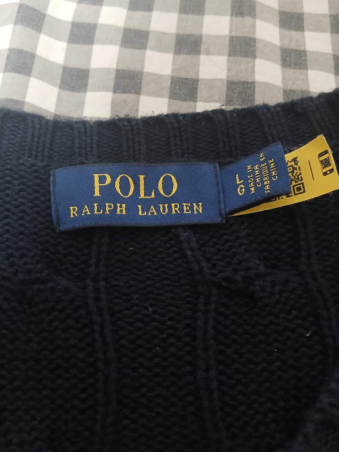 Polo Ralph Lauren 폴로 네이비색 꽈배기 니트 (사이즈 L) 상품이미지3