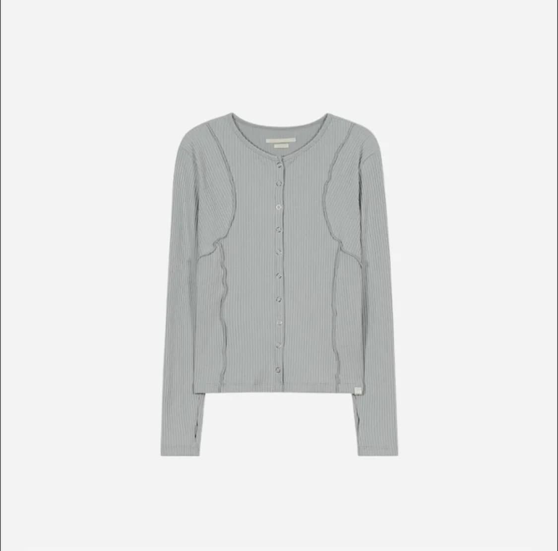 타입서비스 가디건 Ribbed Riffle Cardigan [Gray] 상품이미지1