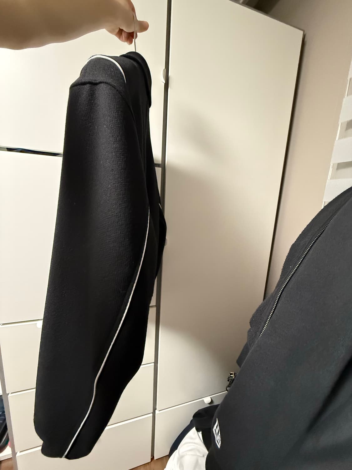 울 (wool)2 way 바시티 자켓 _블랙 상품이미지2