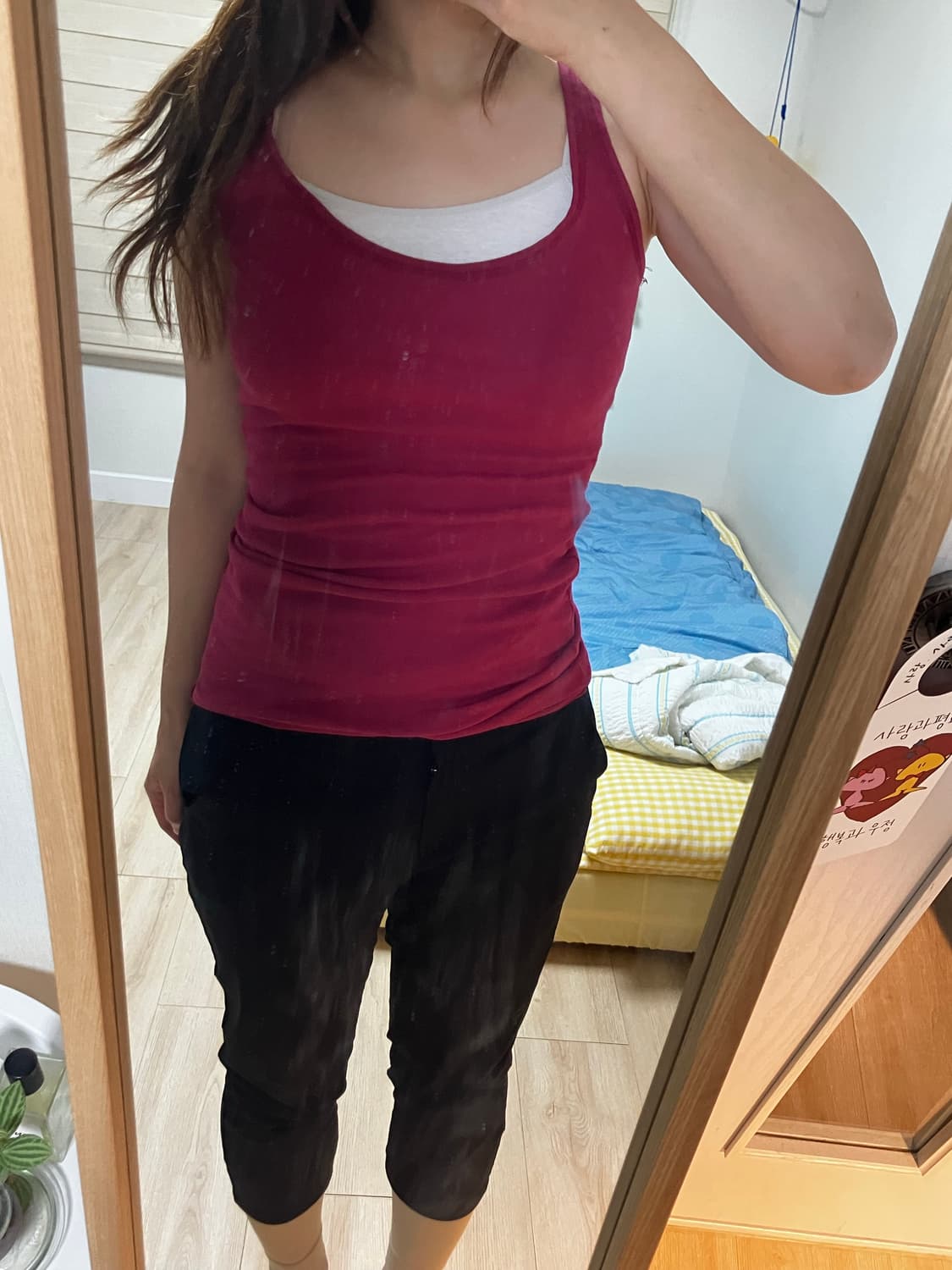 Red sleeveless 상품이미지3
