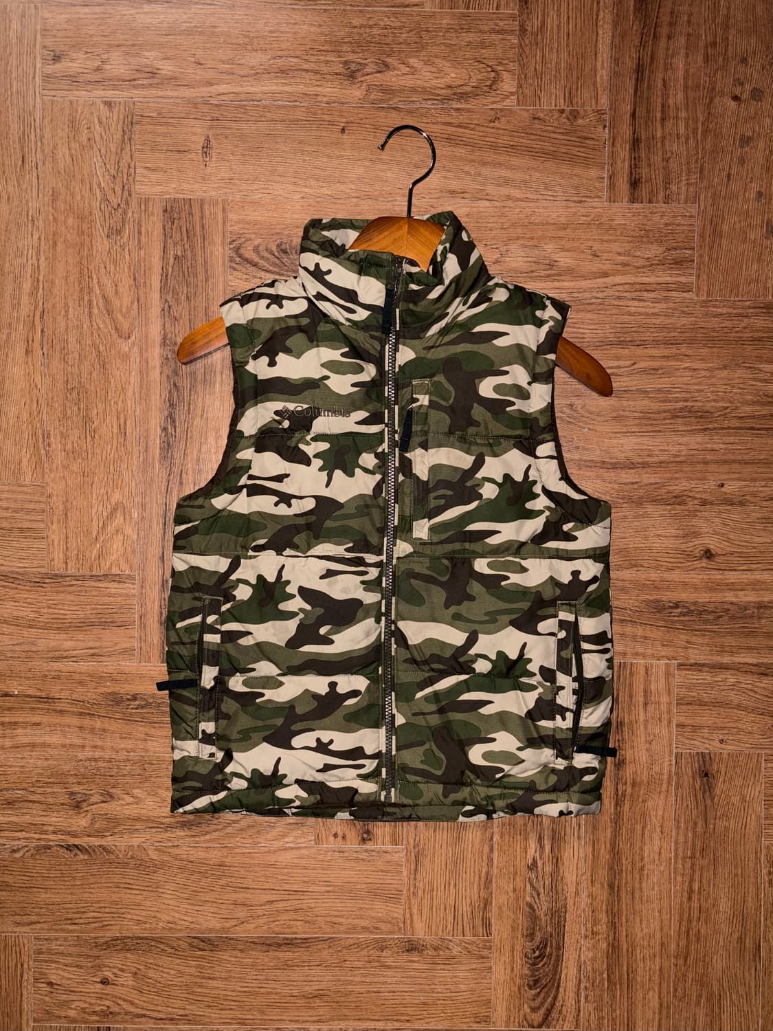 콜롬비아 카모 패딩조끼 상품이미지4
