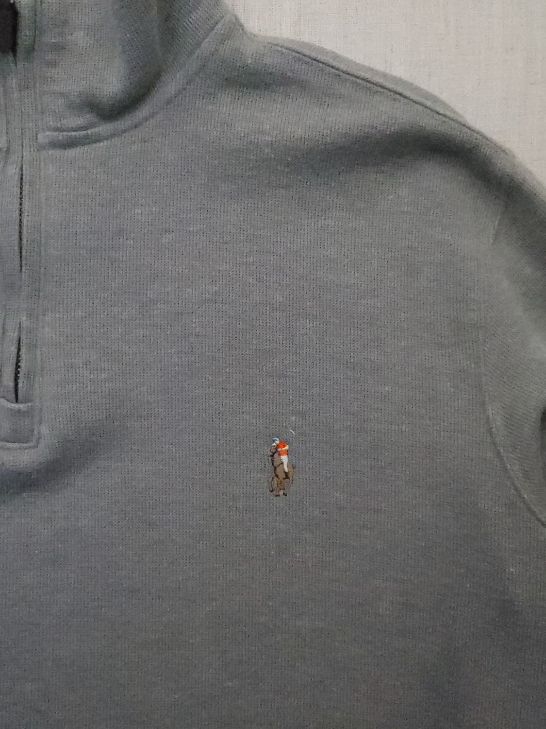 폴로 랄프로렌 하프집업 긴팔티 그레이 m 상품이미지2