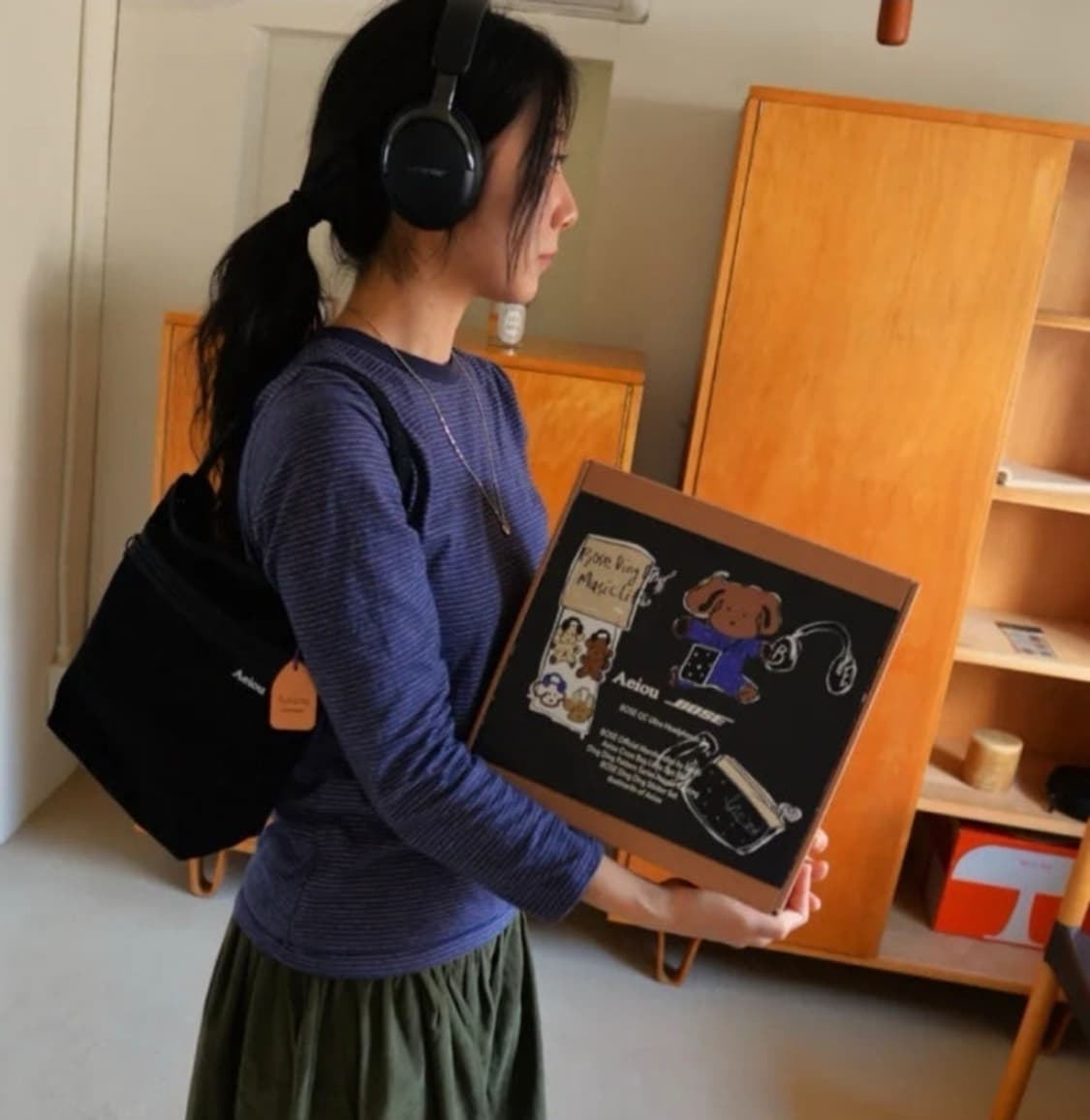 아에이오우 크로스백+파우치+키링+스티커 일괄 상품이미지7