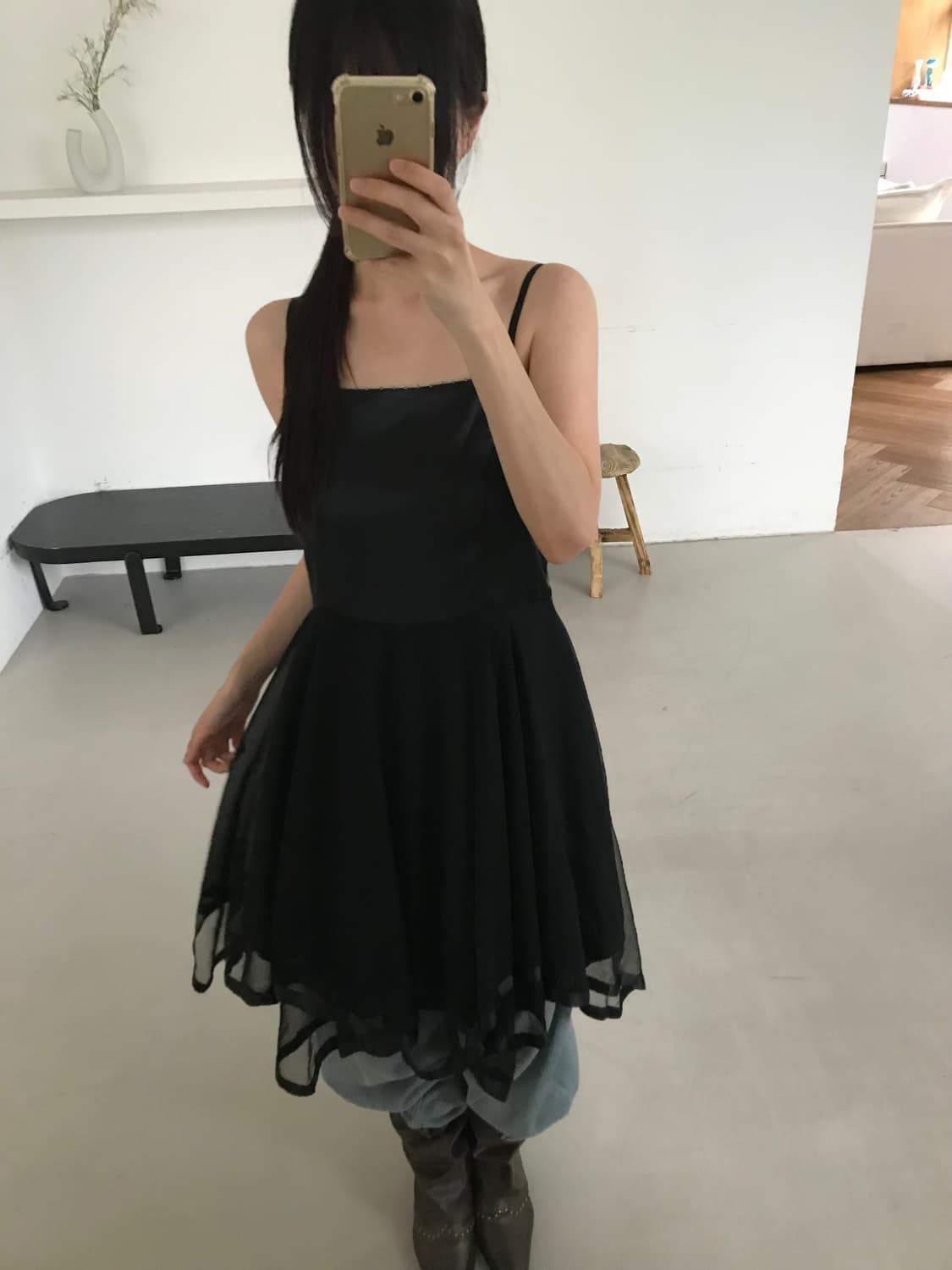 Vintage black sleeveless one-piece 상품이미지2