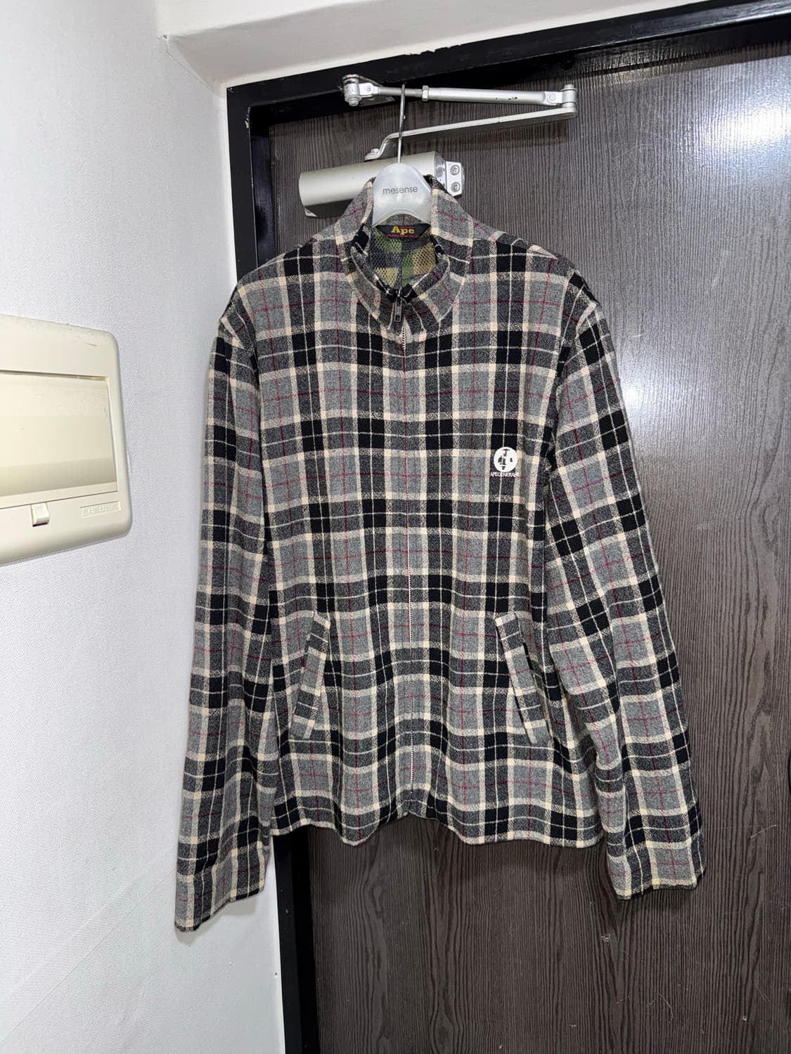 1999 bape 베이프 체크 집업 상품이미지1