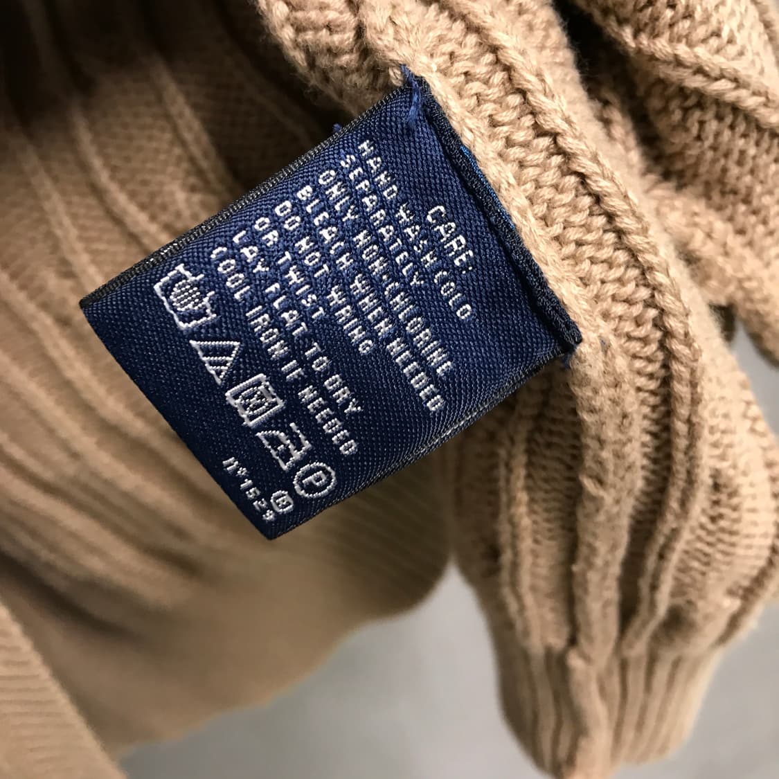 폴로 랄프로렌 케이블 니트 가디건 베이지 XL 상품이미지6