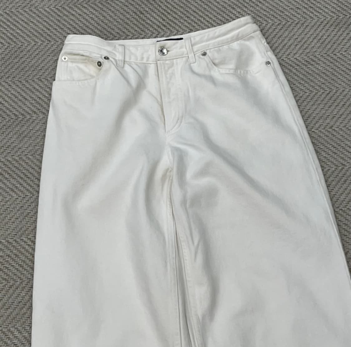 아페쎄 버튼플라이 화이트 데님 26사이즈 상품이미지2