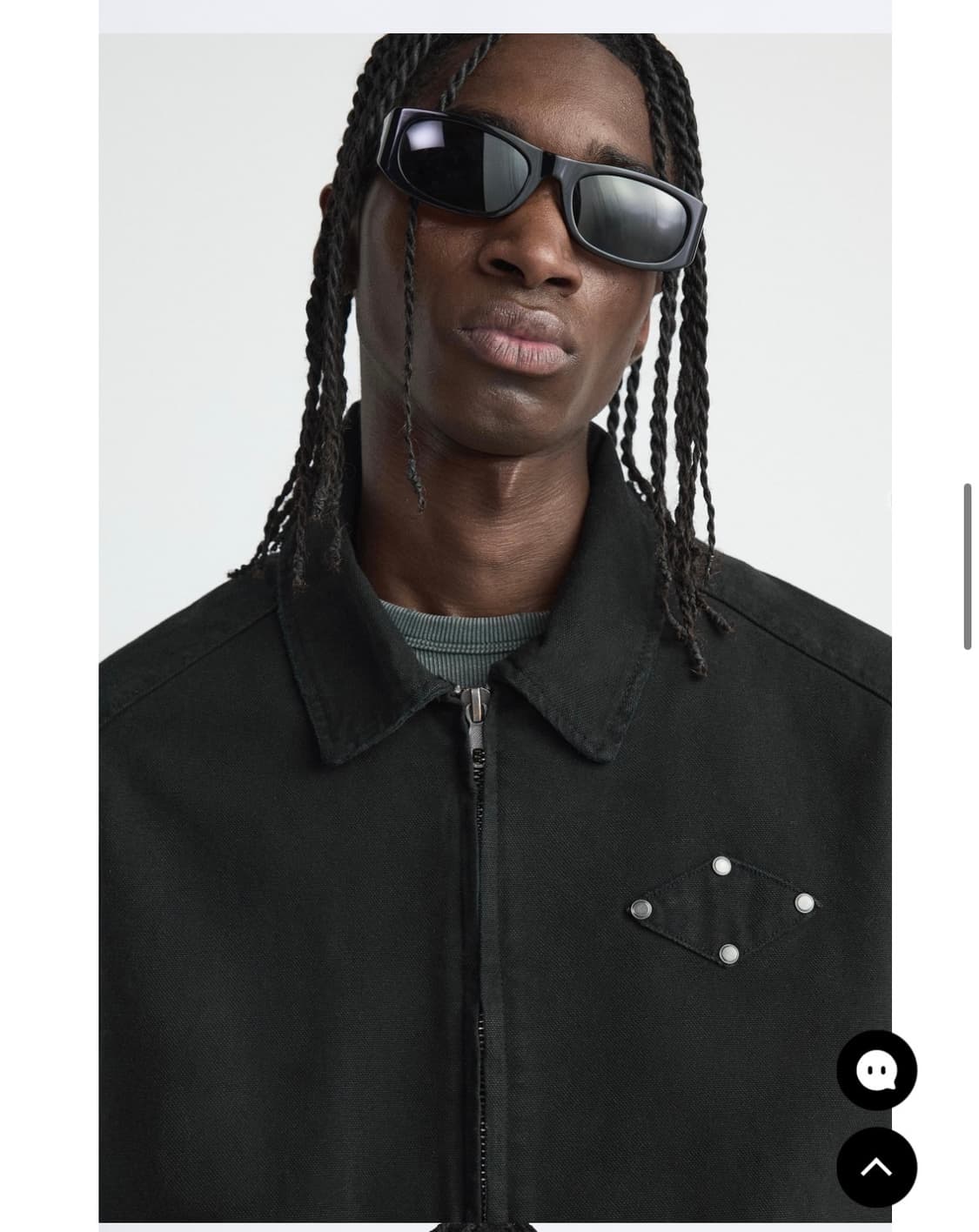 (새상품)(L) ZARA 자라 스터드 워시드 자켓 판매 상품이미지3