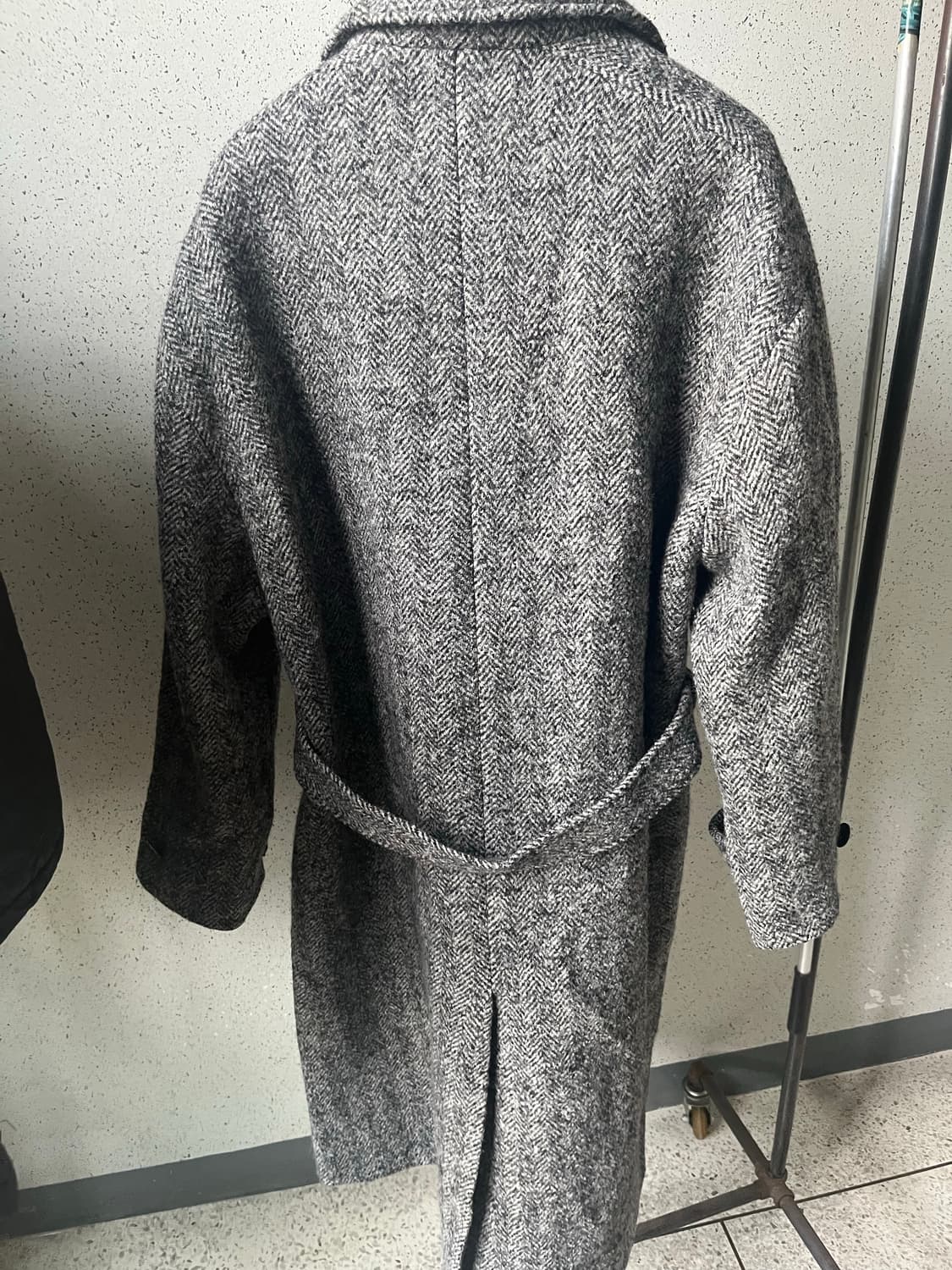 쿠어 헤링본 발마칸 오버핏 울코트 상품이미지2