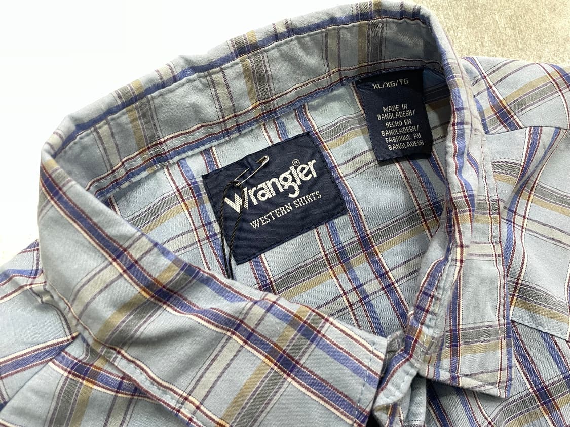 (XL) Wrangler 랭글러 체크 웨스턴 반팔 셔츠 상품이미지8