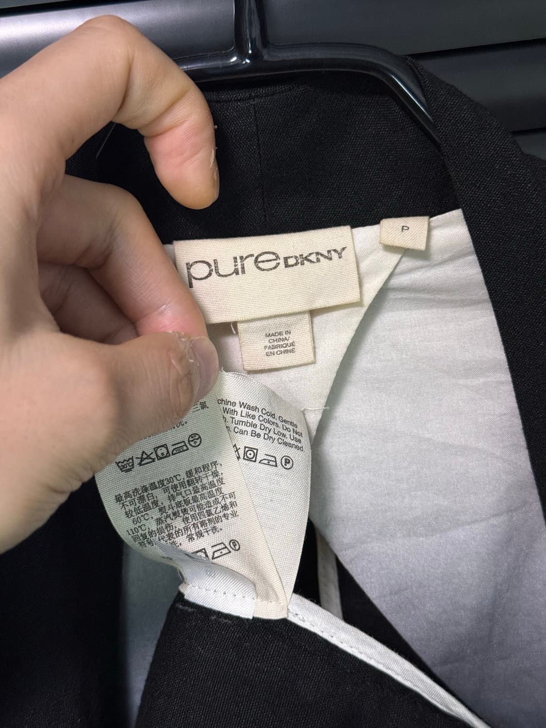 DKNY 도나카란 린넨 마 오픈 노카라 가디건 다크웨어 고스 락 펑크  상품이미지8