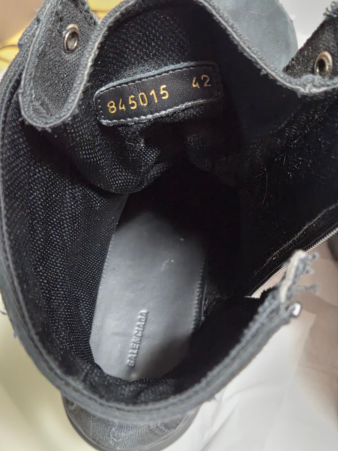 발렌시아가 컴뱃 스트라이크 부츠 블랙 42사이즈 상품이미지9