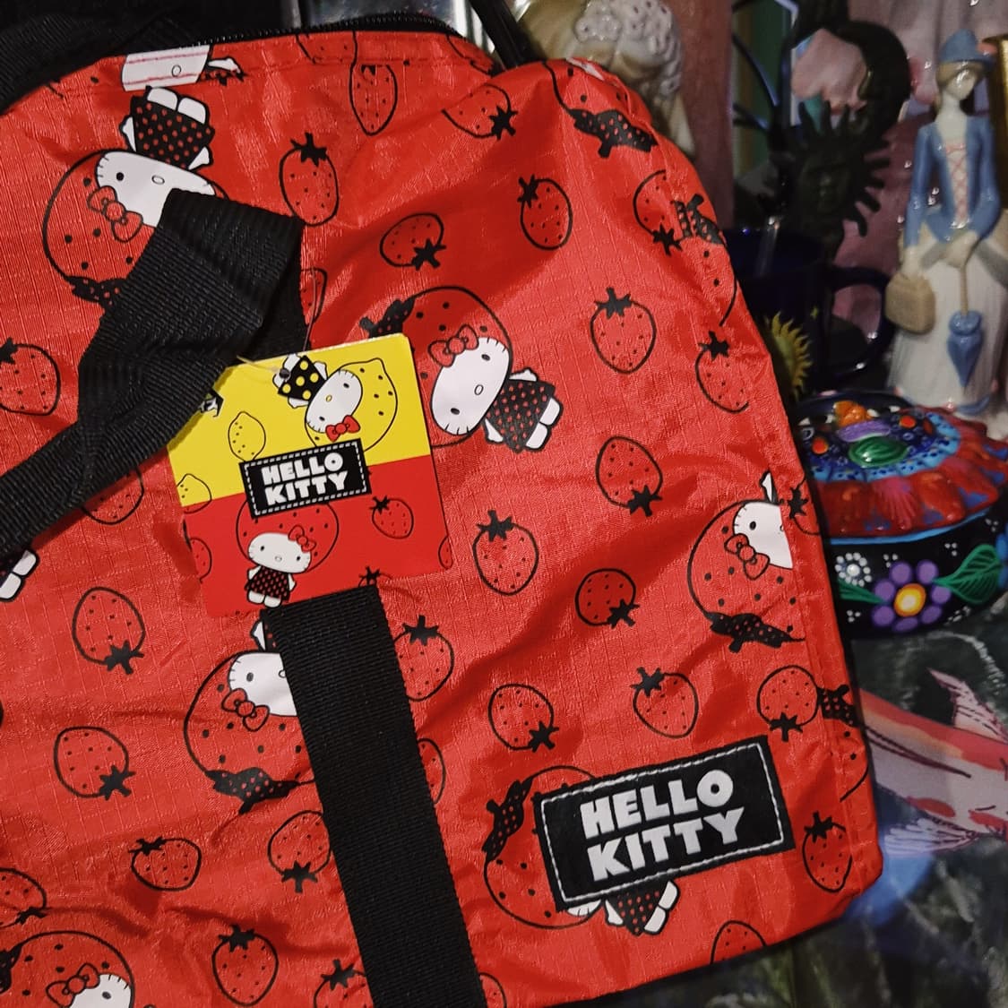 딸기 키티 나일론 3way 한정 보스턴백 상품이미지8