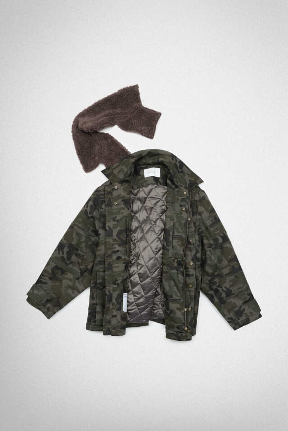 [새상품] yiyae 이예 시어링 워크 코트 - 카모 상품이미지2