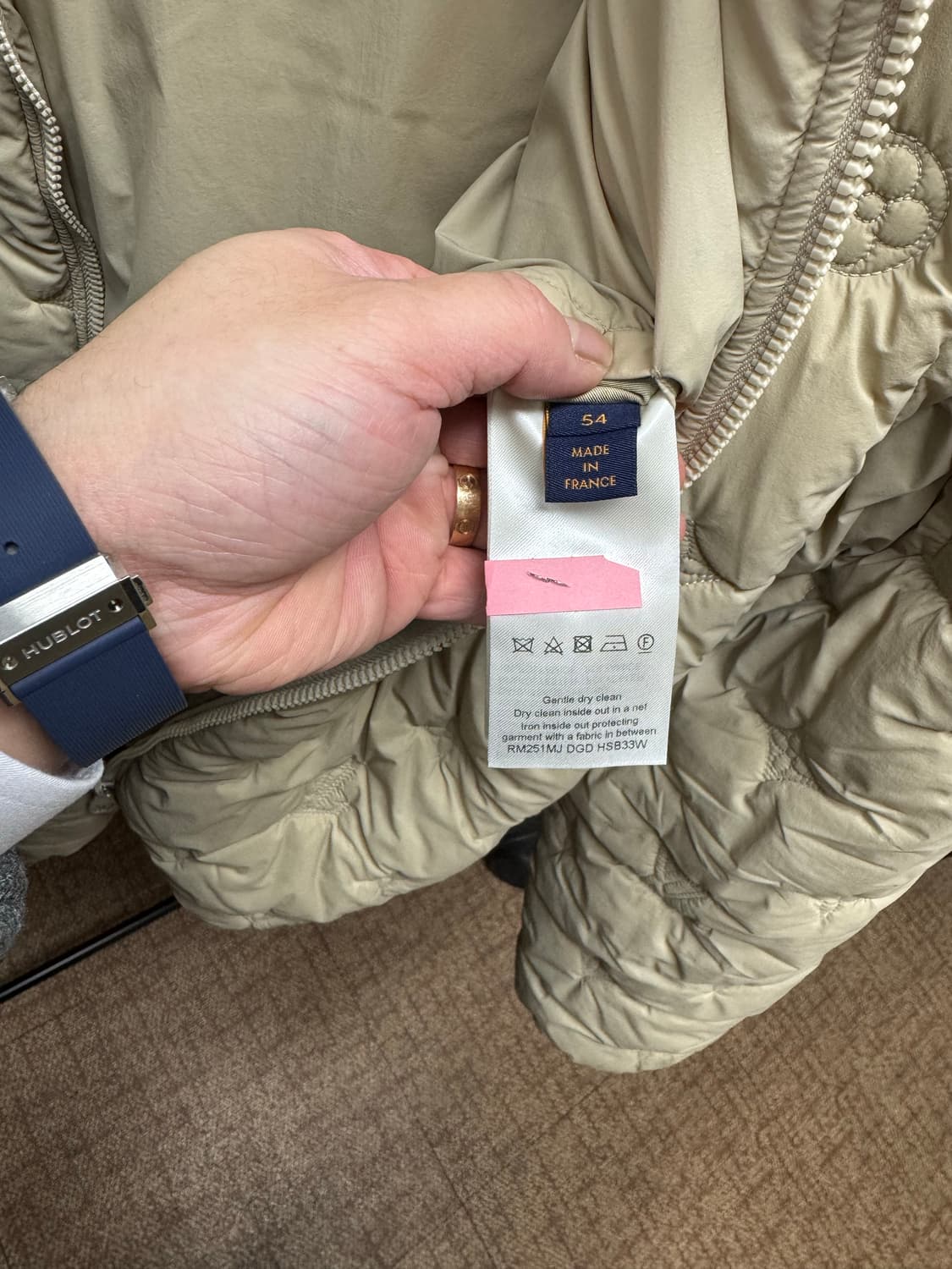 24FW 루이비통 모노그램 퀄티드 후드 패딩 자켓 베이지 상품이미지8