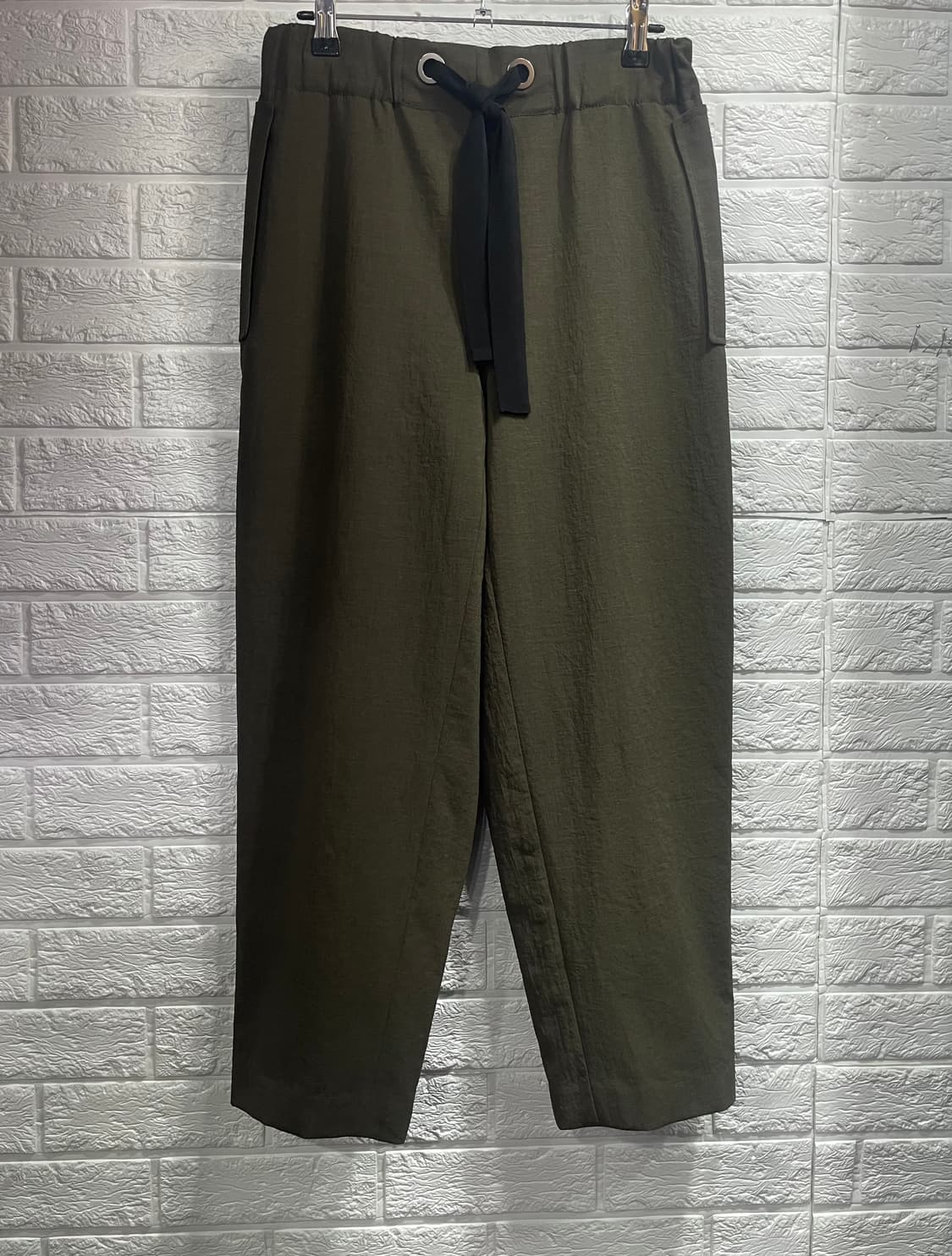 TIME 타임바지 한섬팬츠 한섬바지:) 슬랙스 올리브그린 카키바지 상품이미지1