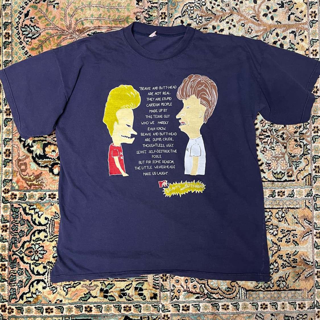 90s beavis and butthead 티셔츠 비비스 앤 벗헤드 상품이미지1