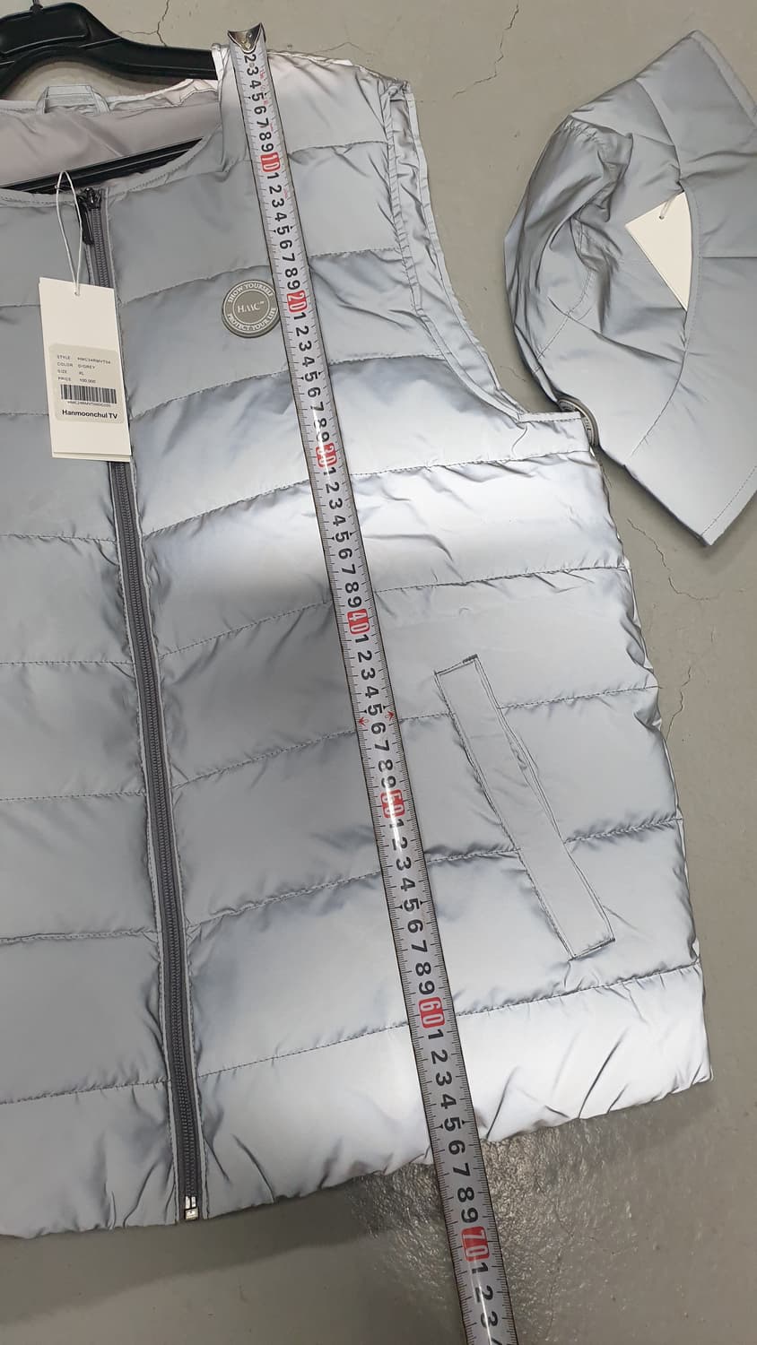 새거 한문철TV 반광 패딩 조끼 XL & 모자 세트 상품이미지5