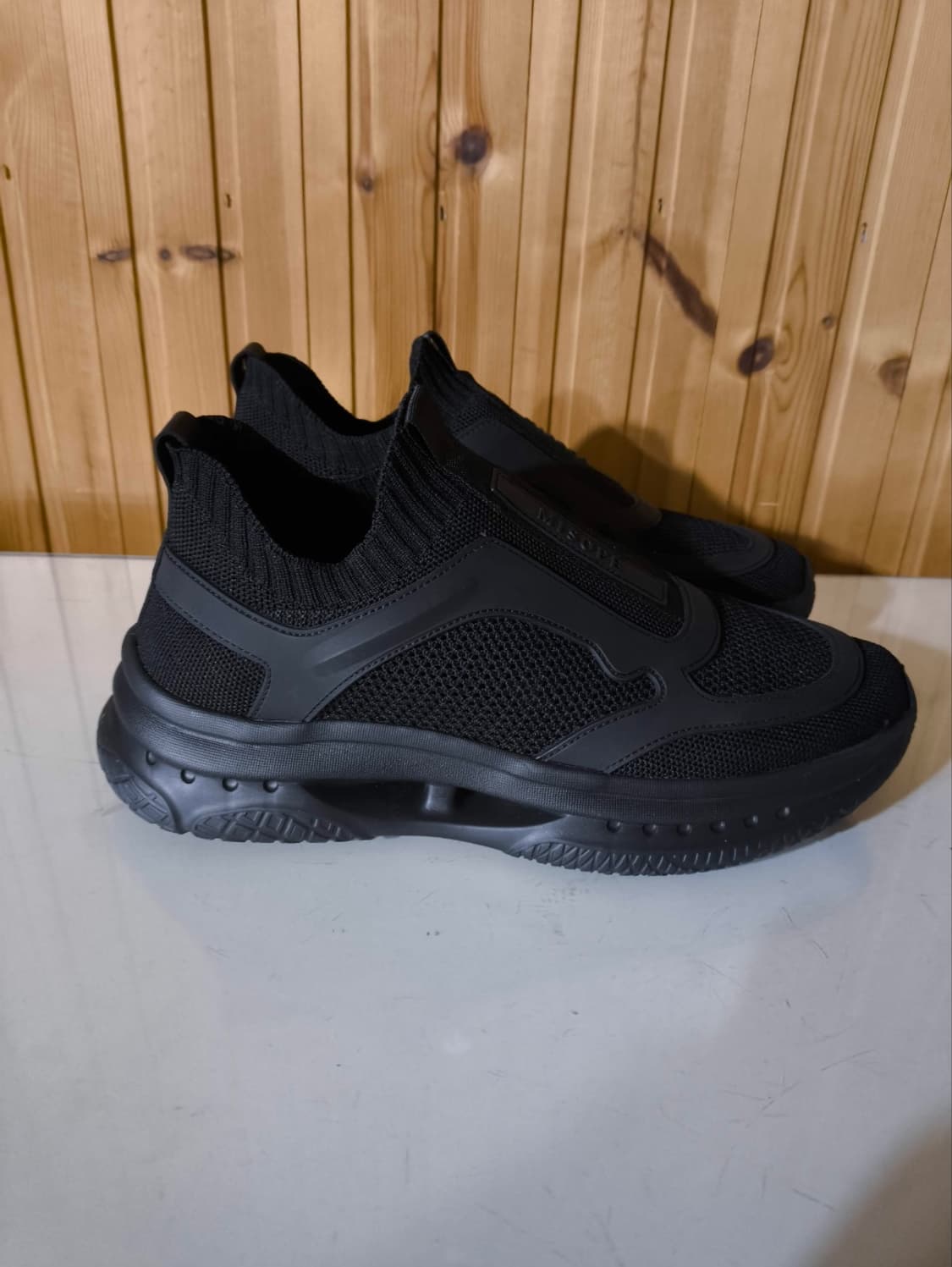 40 255mm 미소페 니트 세미 캐주얼 스니커즈 슬립온 상품이미지1