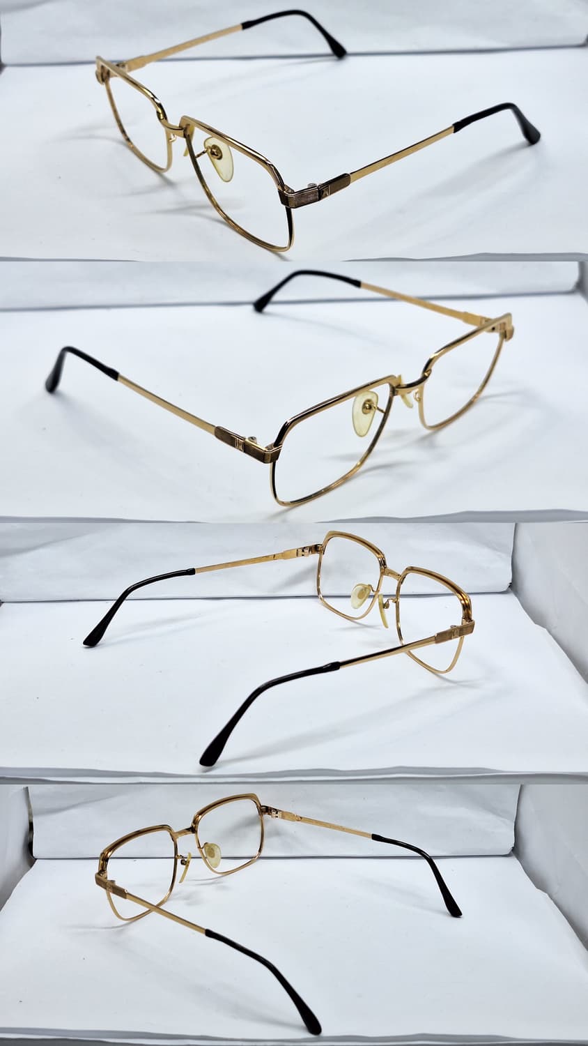 90s 일본 빈티지/호야 G 09119 금도금 HDG 18K 안경테 상품이미지4