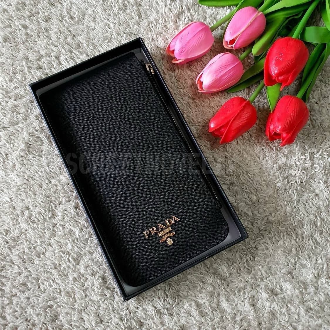 프라다 사피아노 카드지갑 동전지갑 블랙 풀박스 상품이미지8
