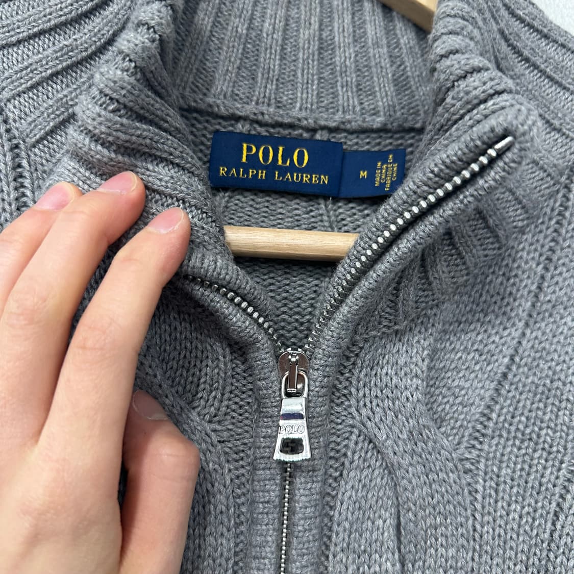 폴로 랄프로렌 꽈배기 집업 가디건 상품이미지3