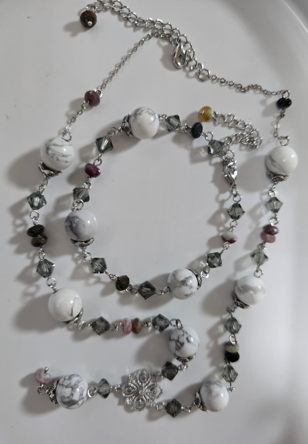 엔틱 백송석 핸드메이드 목걸이 상품이미지3