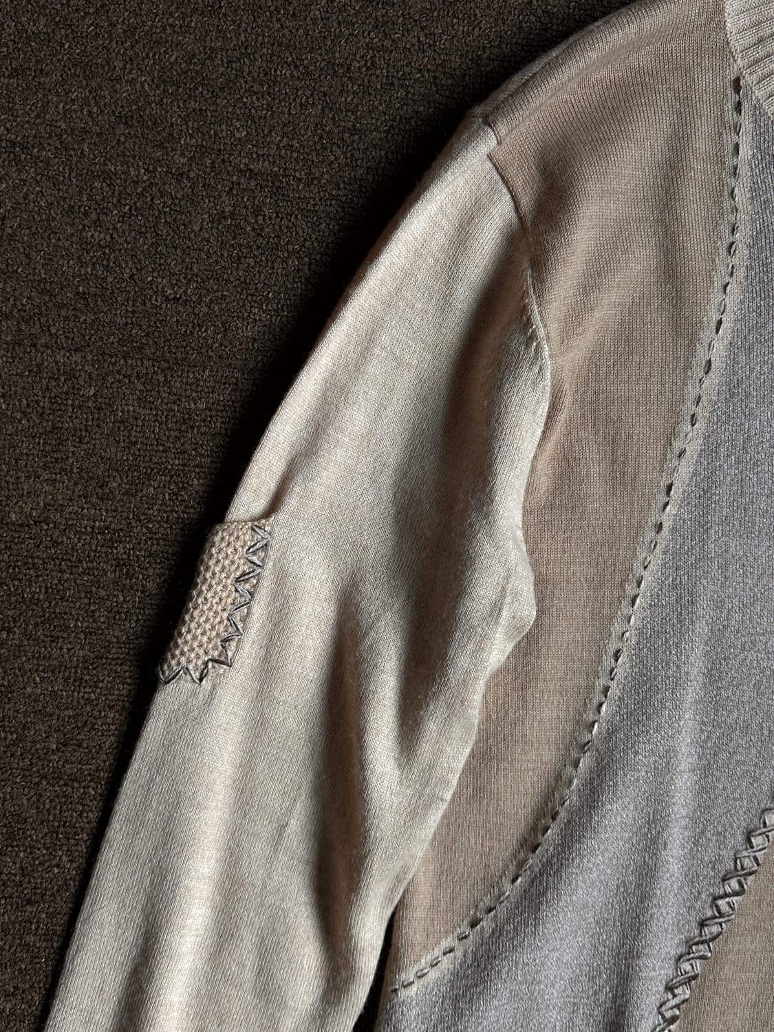 Yanpigelle 패치워크 무드 니트 상품이미지7