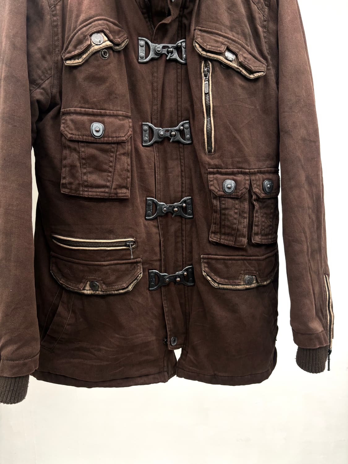 In the attic red brown gimmick jacket   상품이미지3