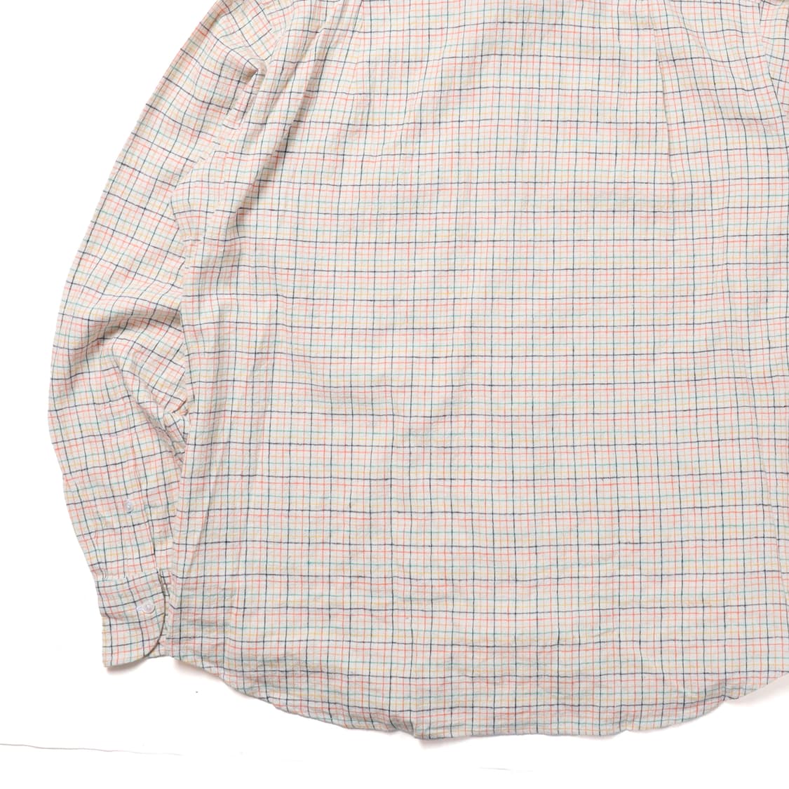 Drake's Linen Blended Check Pattern Shir 상품이미지6