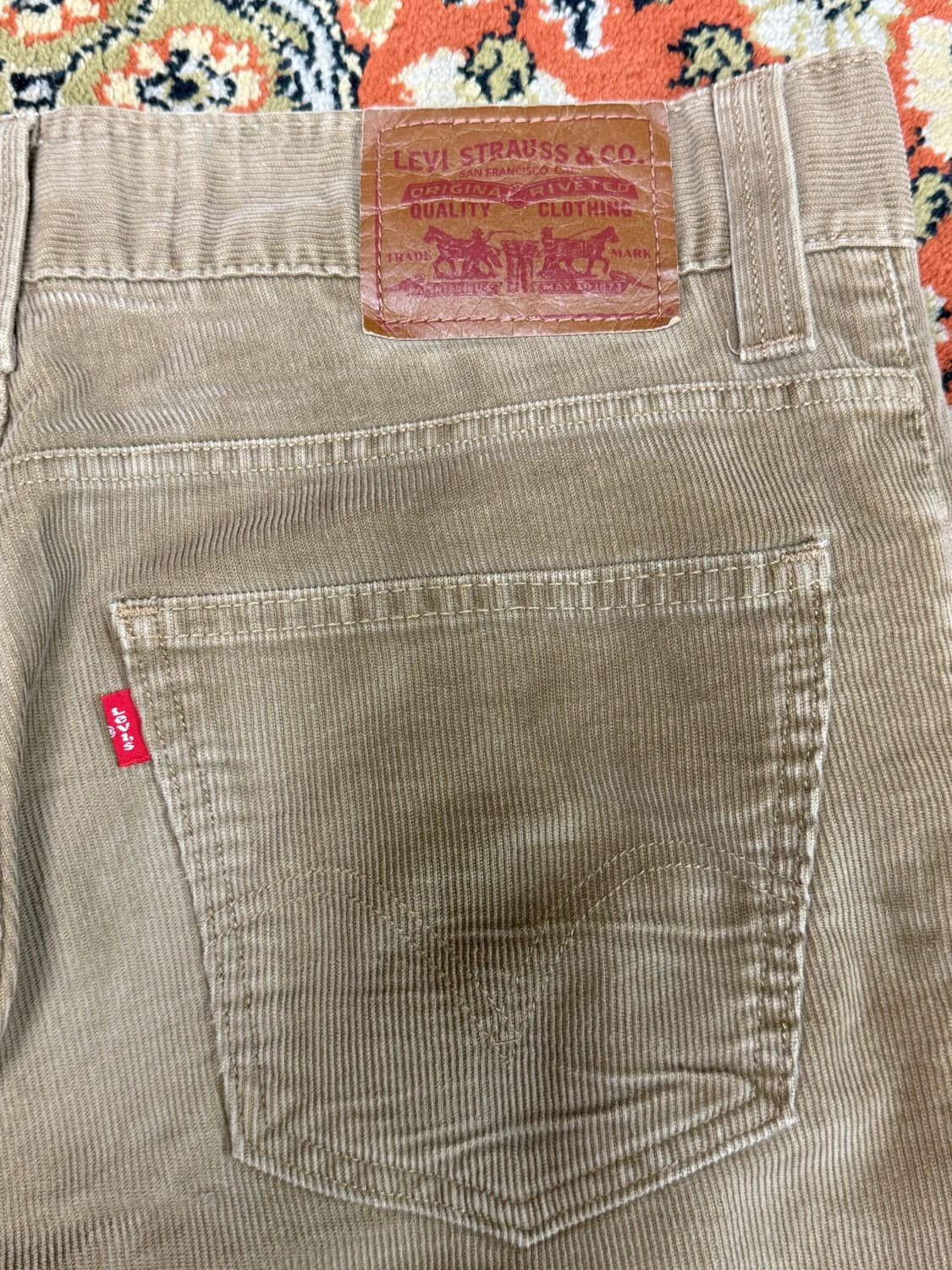리바이스 코듀로이 549 베이지 팬츠 32x32 상품이미지3