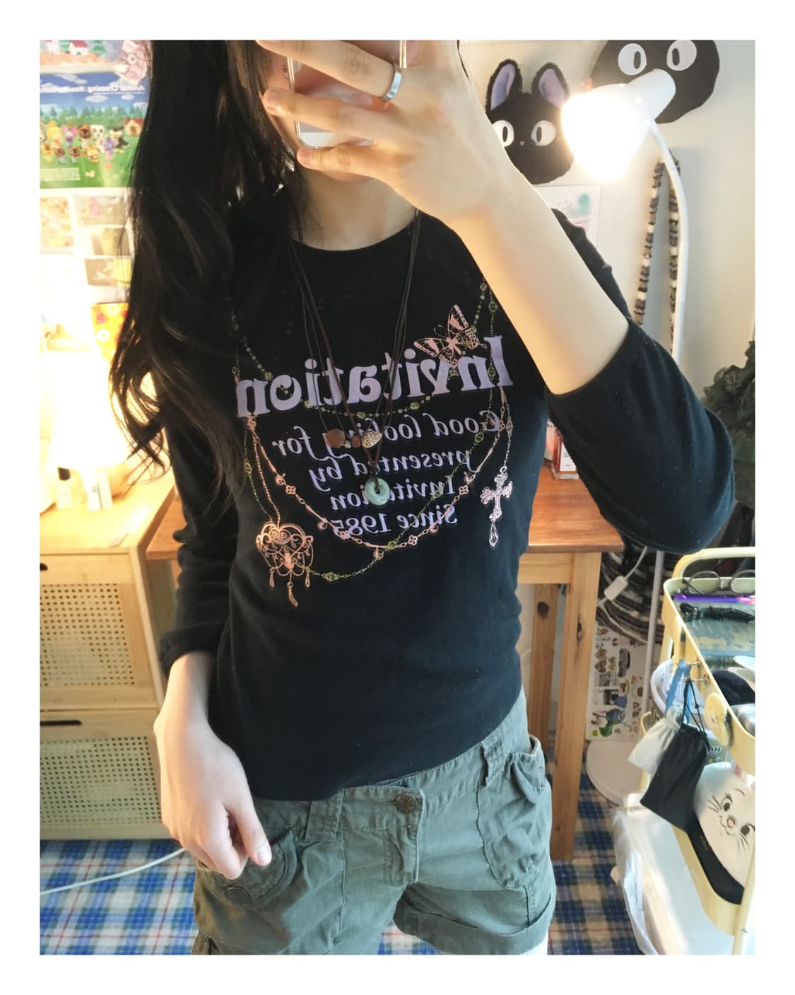 vintage fairy grunge long sleeve black 상품이미지4