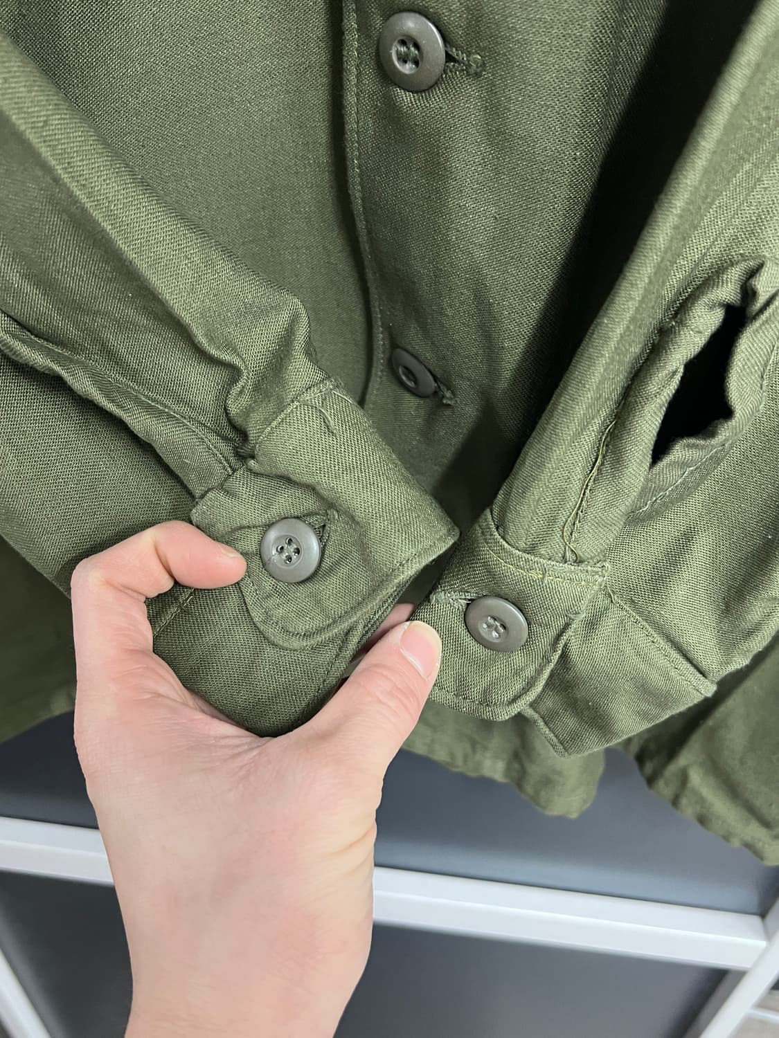 60s Military 밀리터리 오리지널 OG-107 유틸리티 셔츠 상품이미지3